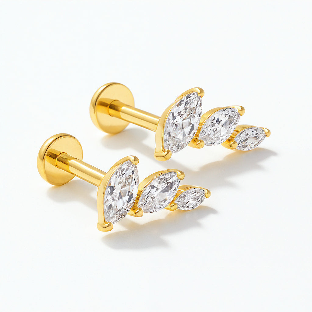 "ZANZIBAR" FLATBACK STUD EARRINGS