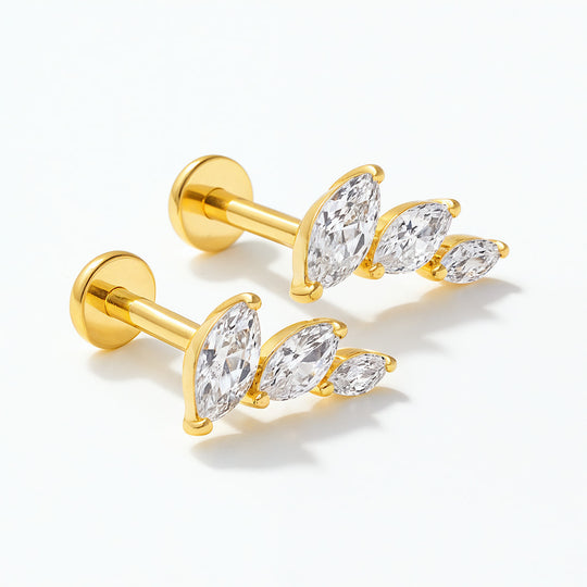 "ZANZIBAR" FLATBACK STUD EARRINGS