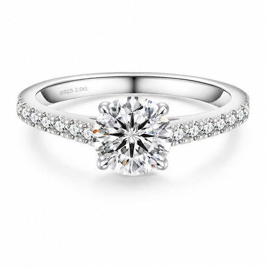 "Zermatt" Moissanite 2ct Solitaire Ring