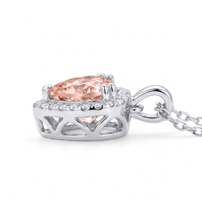 "Amalfi" Morganite Heart Pendant