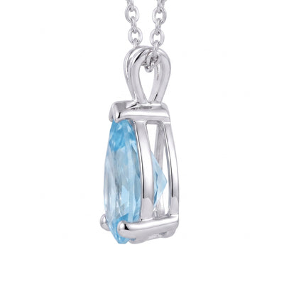 "Bermuda" Blue Topaz Teardrop Pendant