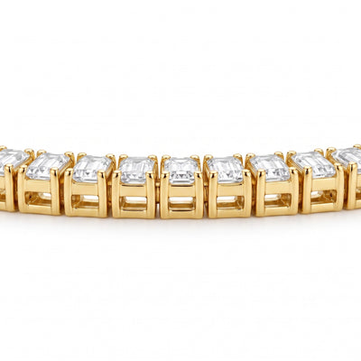 “Boston” Classic Baguette-Cut Tennis Bracelet