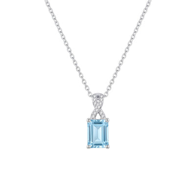 "Capri" Aquamarine Pendant