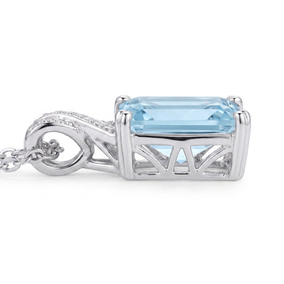 "Capri" Aquamarine Pendant