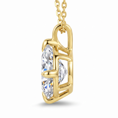 “Davos” Moissanite 1ct 4-Prong Solitaire Necklace