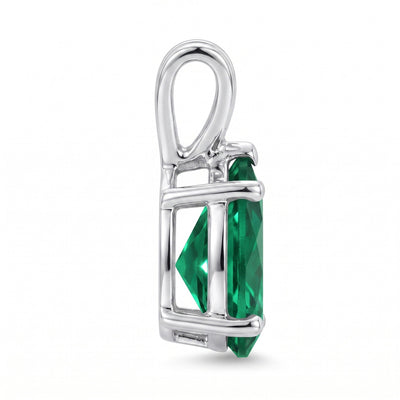 "Dublin" Emerald Teardrop Pendant