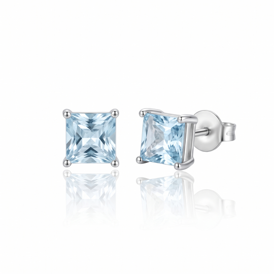 Capri Aquamarine Studs