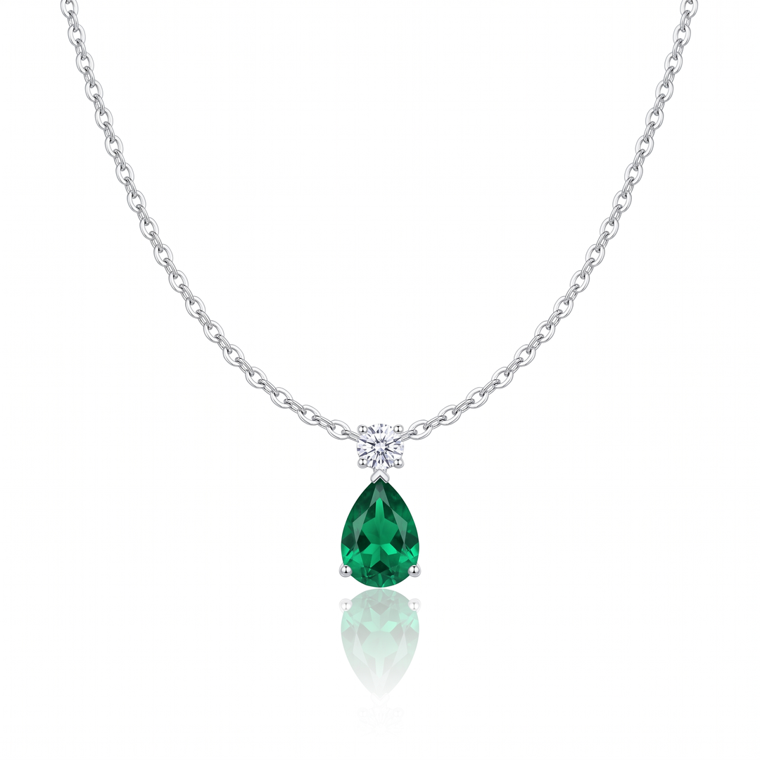 Dublin Emerald Teardrop Pendant