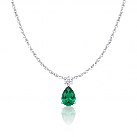 Dublin Emerald Teardrop Pendant