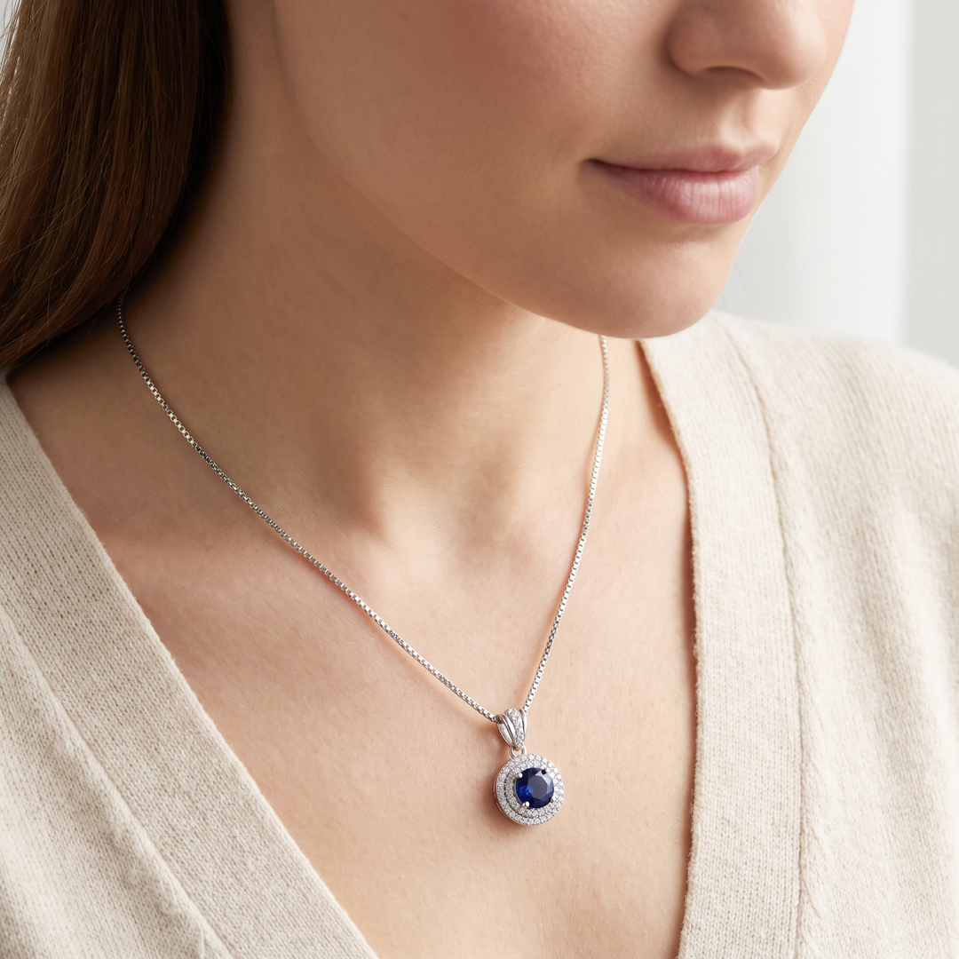 "Oslo" Sapphire Pendant