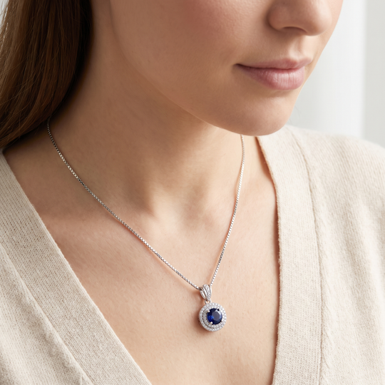 "Oslo" Sapphire Pendant