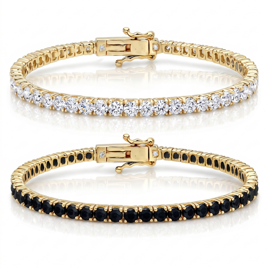Miami Classic & Onyx Stack Set in Gold — the full set