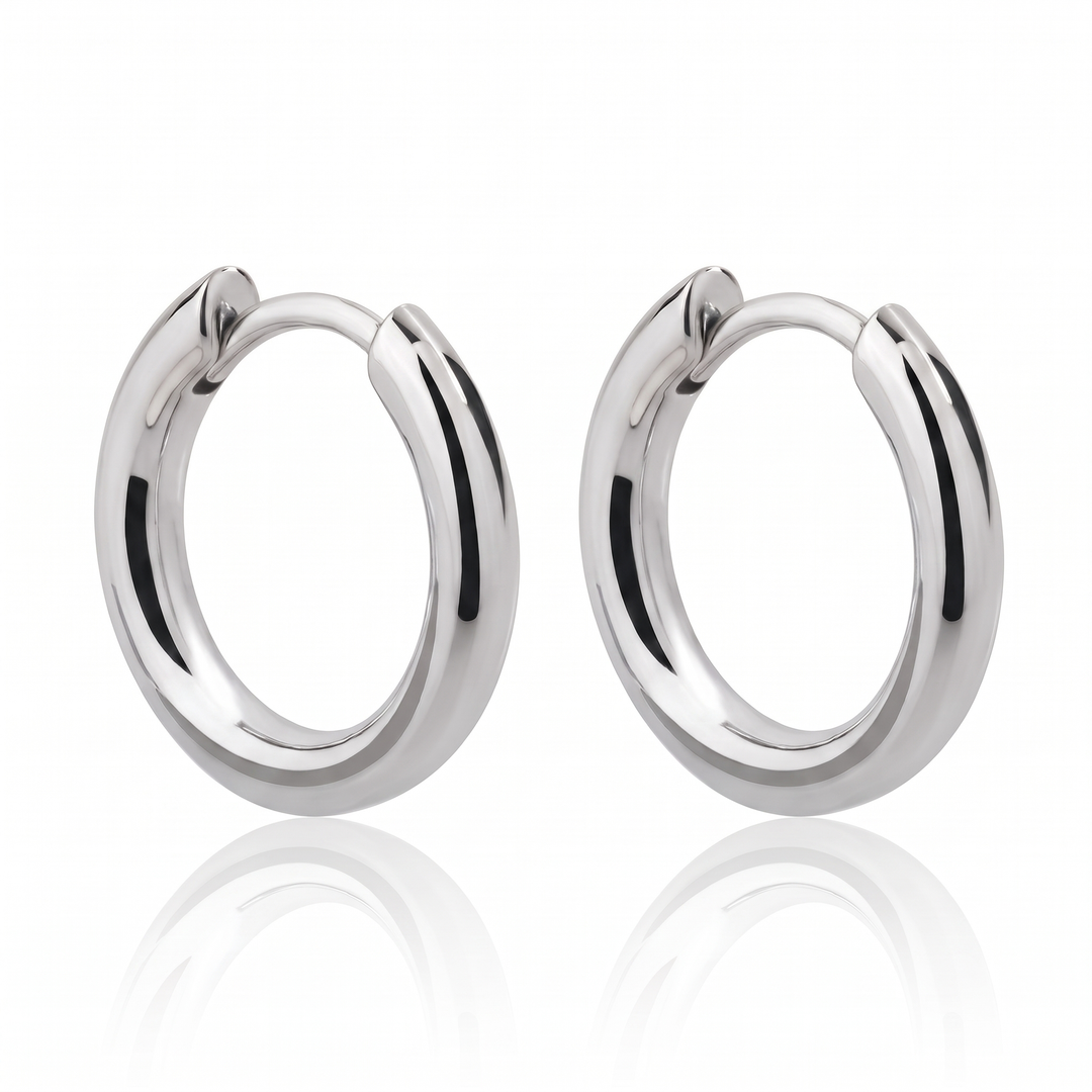 "London" Classic Huggie Hoops