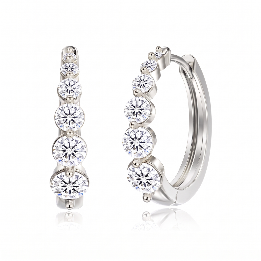 "Los Angeles" Graduated Hoop Earrings