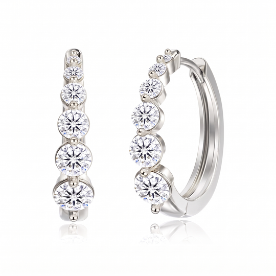 "Los Angeles" Graduated Hoop Earrings
