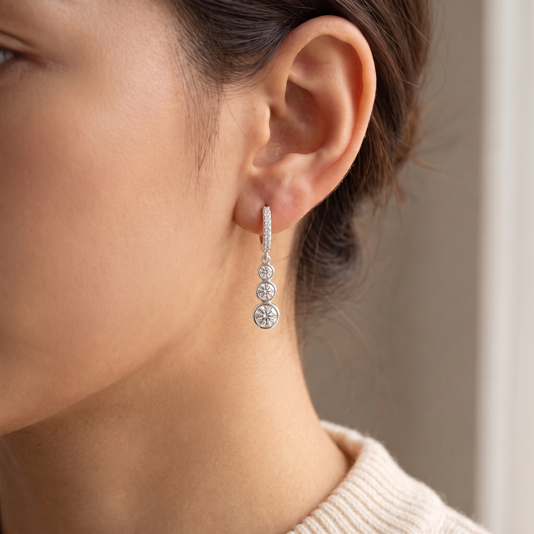 "Shanghai" Graduated Drop Earrings