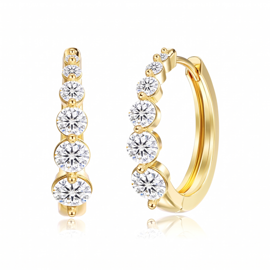 "Los Angeles" Graduated Hoop Earrings