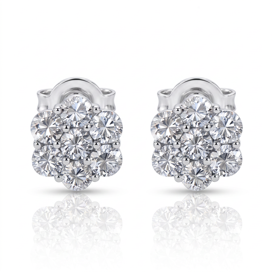 "Marseille" Flower Cluster Studs