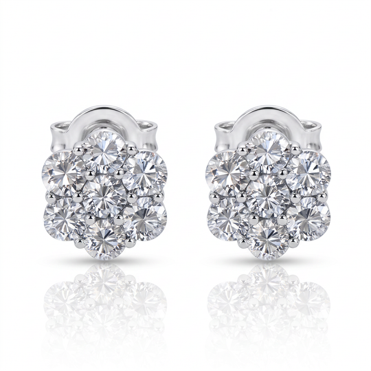 "Marseille" Flower Cluster Studs