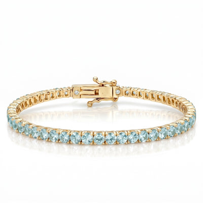 "Miami" Aquamarine Tennis Bracelet 2.0