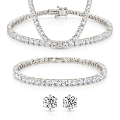 "Miami" Classic Tennis Silver Set