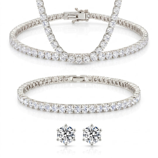 "Miami" Classic Tennis Silver Set