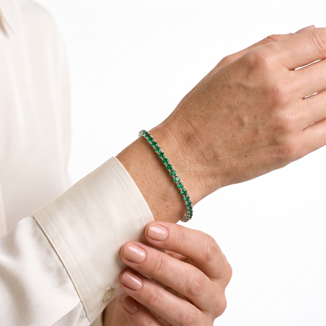 "Miami" Emerald Tennis Bracelet 2.0