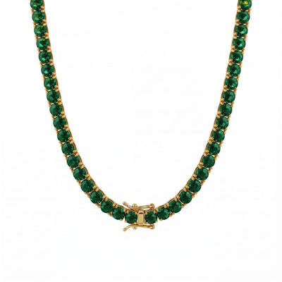 "MIAMI" EMERALD TENNIS CHOKER 2.0