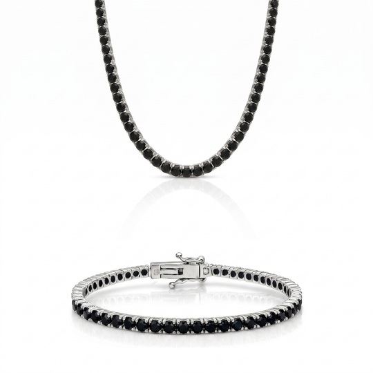 "Miami" Onyx Bracelet & Choker Set