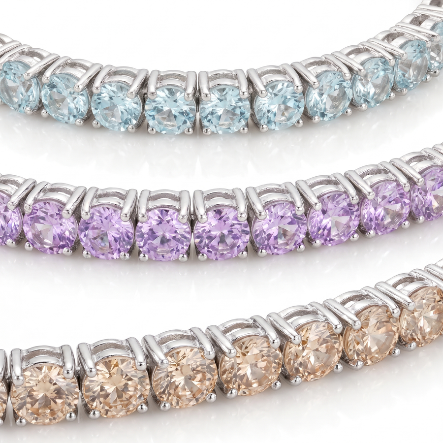 "Miami" Pastel Stack Set — silver