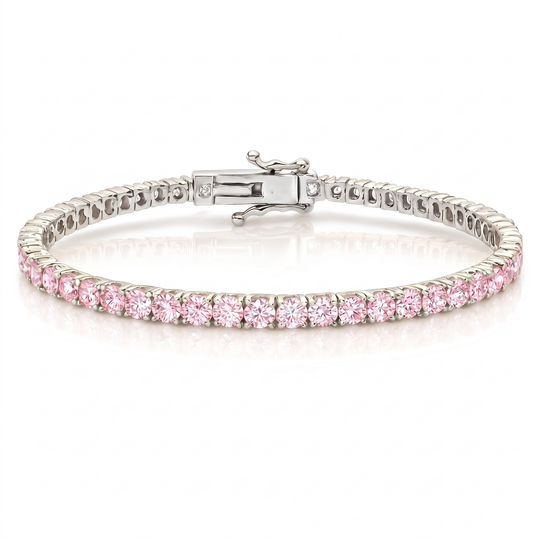 "Miami" Pink Sapphire Tennis Bracelet 2.0
