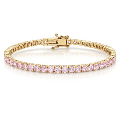 "Miami" Pink Sapphire Tennis Bracelet 2.0