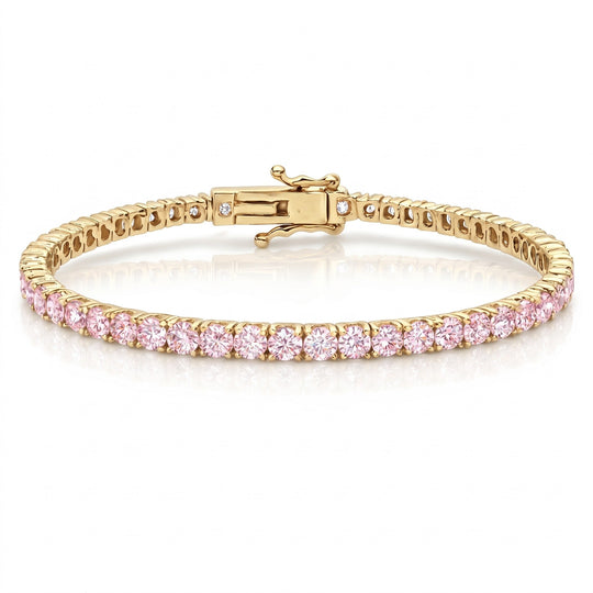 "Miami" Pink Sapphire Tennis Bracelet 2.0