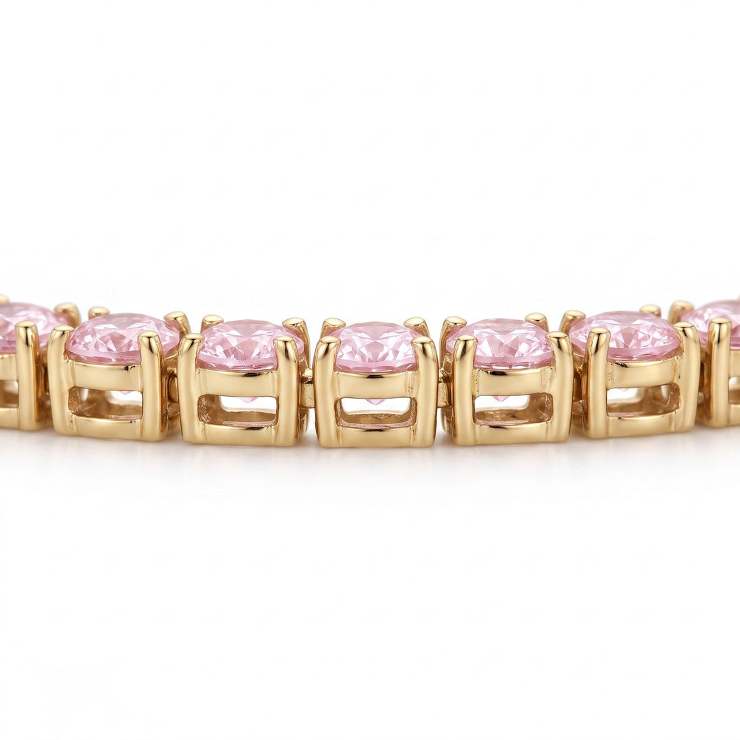 "Miami" Pink Sapphire Tennis Bracelet 2.0