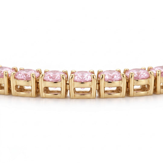"Miami" Pink Sapphire Tennis Bracelet 2.0