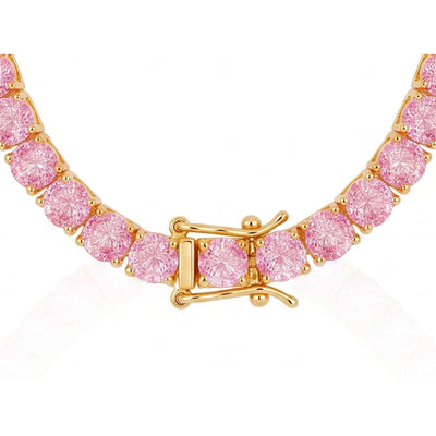 "MIAMI" PINK SAPPHIRE TENNIS CHOKER 2.0