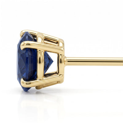 “MIAMI” SAPPHIRE MOISSANITE 1CT 6-PRONG SOLITAIRE TENNIS STUD EARRINGS 2.0