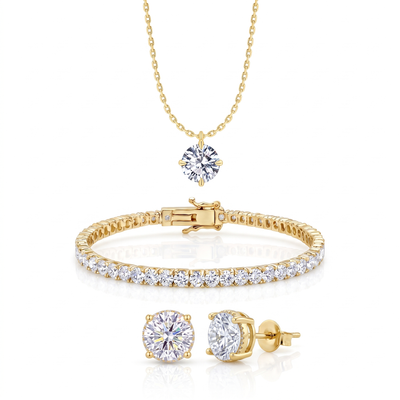 "Miami" Solitaire Pendant Set
