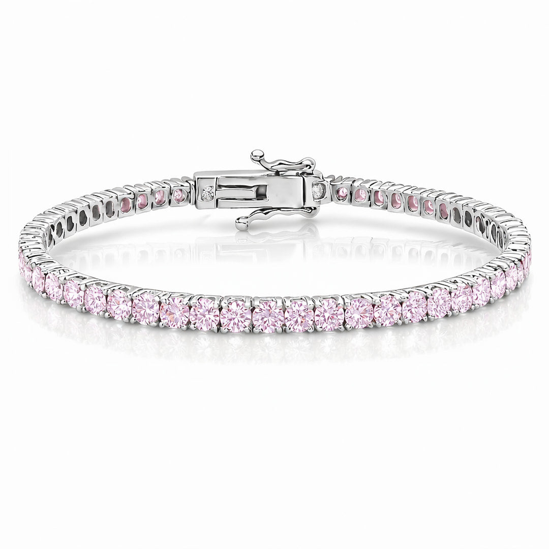"Miami" Pink Sapphire Tennis Bracelet 2.0