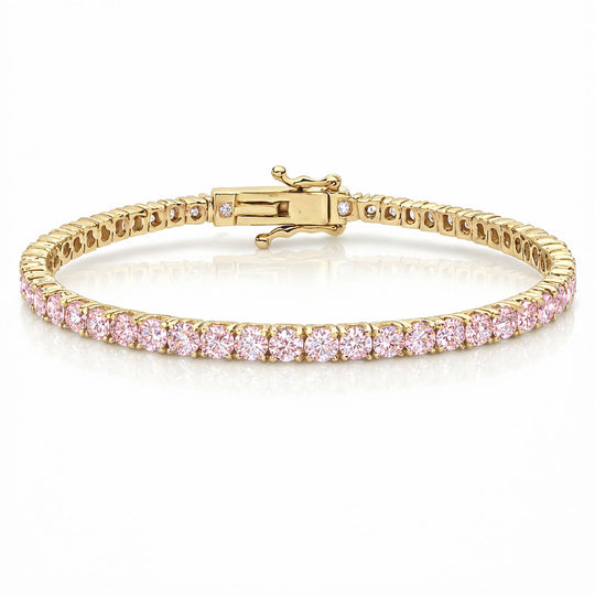 "Miami" Pink Sapphire Tennis Bracelet 2.0