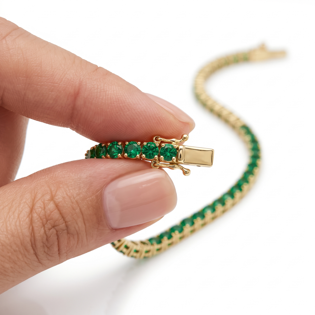 "Miami" Emerald Tennis Bracelet 2.0