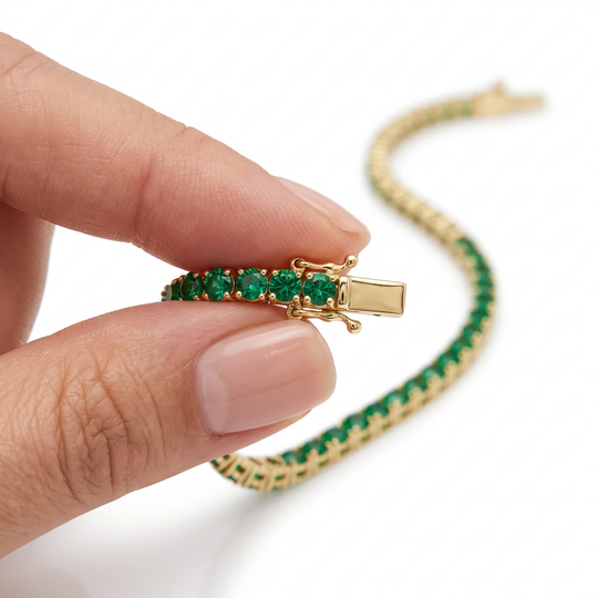 "Miami" Emerald Tennis Bracelet 2.0