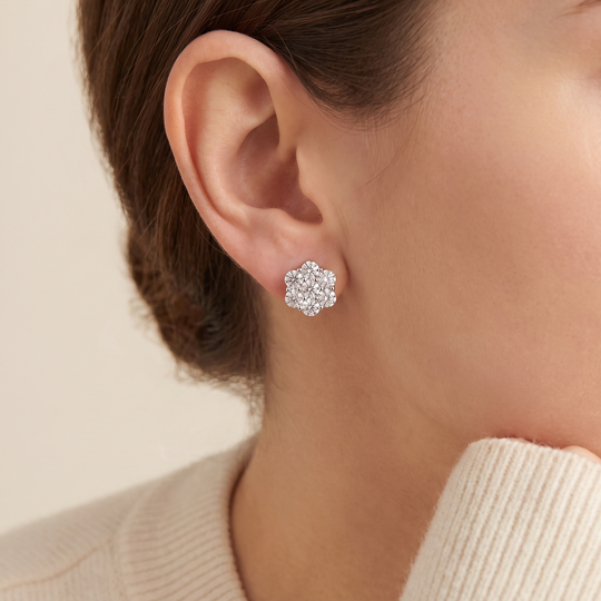 "Marseille" Flower Cluster Studs