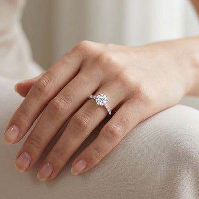 "Zermatt" Moissanite 2ct Solitaire Ring